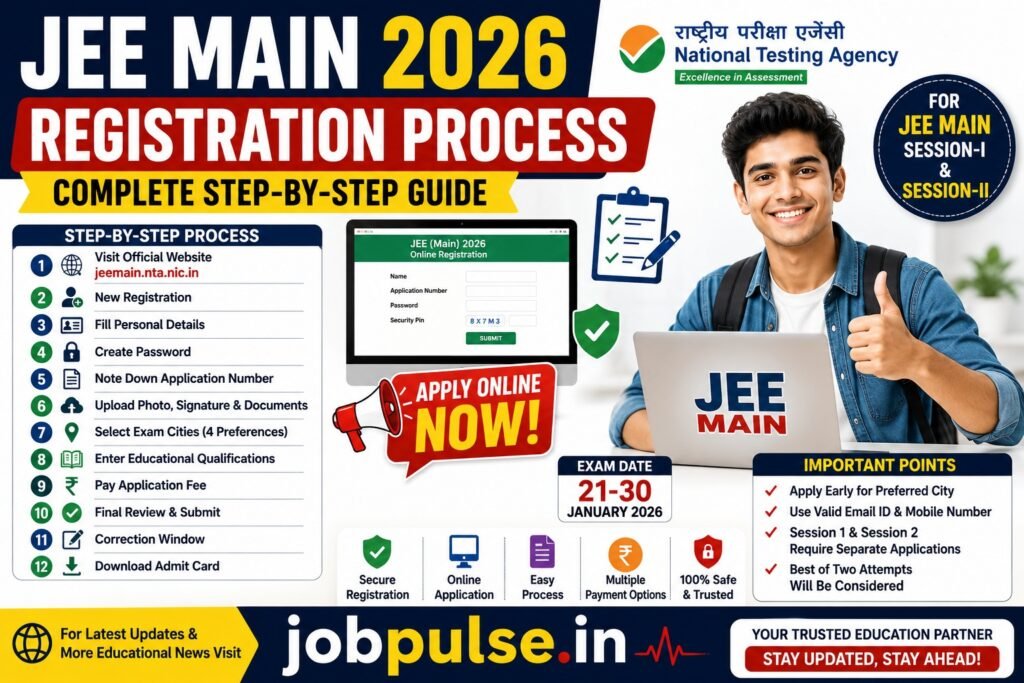 JEE Main 2026 Registration Process