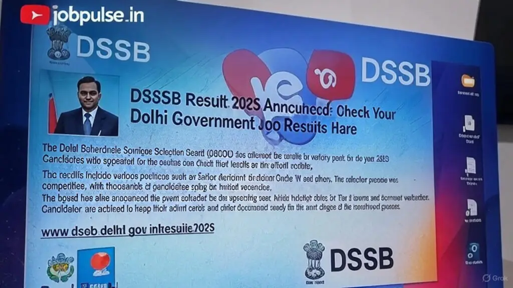 DSSSB Result 2025