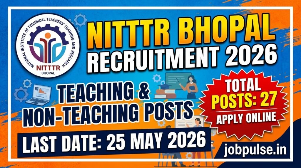 NITTTR Bhopal Recruitment 2026