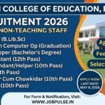 Adarsh College of Education Panipat Recruitment 2026