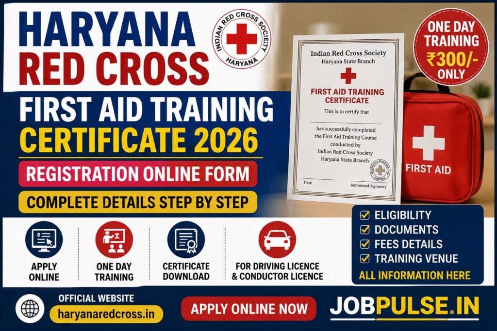 Haryana Red Cross Login, First Aid Training Certificate Haryana