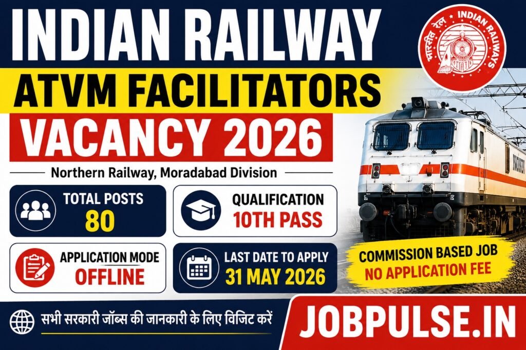 Indian Railway ATVM Facilitators Vacancy 2026