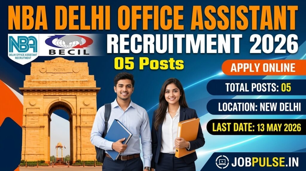 NBA Delhi Office Assistant Recruitment 2026
