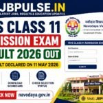 NVS Class 11 Admission Exam Result 2026