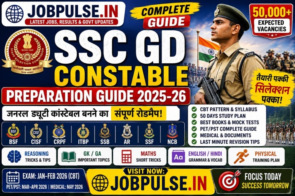 SSC GD Constable Preparation Guide 2025-26
