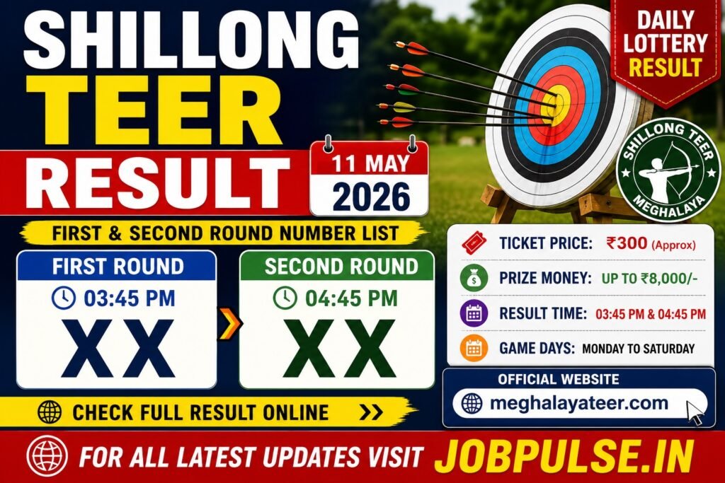 Shillong TEER Result 11 May 2026