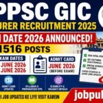 UPPSC GIC Lecturer Recruitment 2025: Exam Date 2026